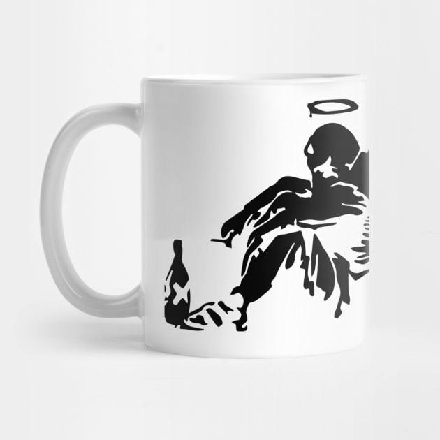 BANKSY Drunken Angel by inkstyl